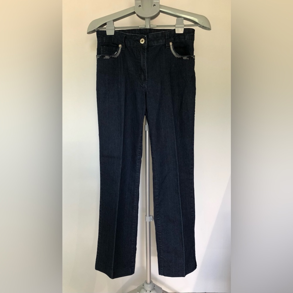 Lindor Ladies Jeans boot cut size 10 navy